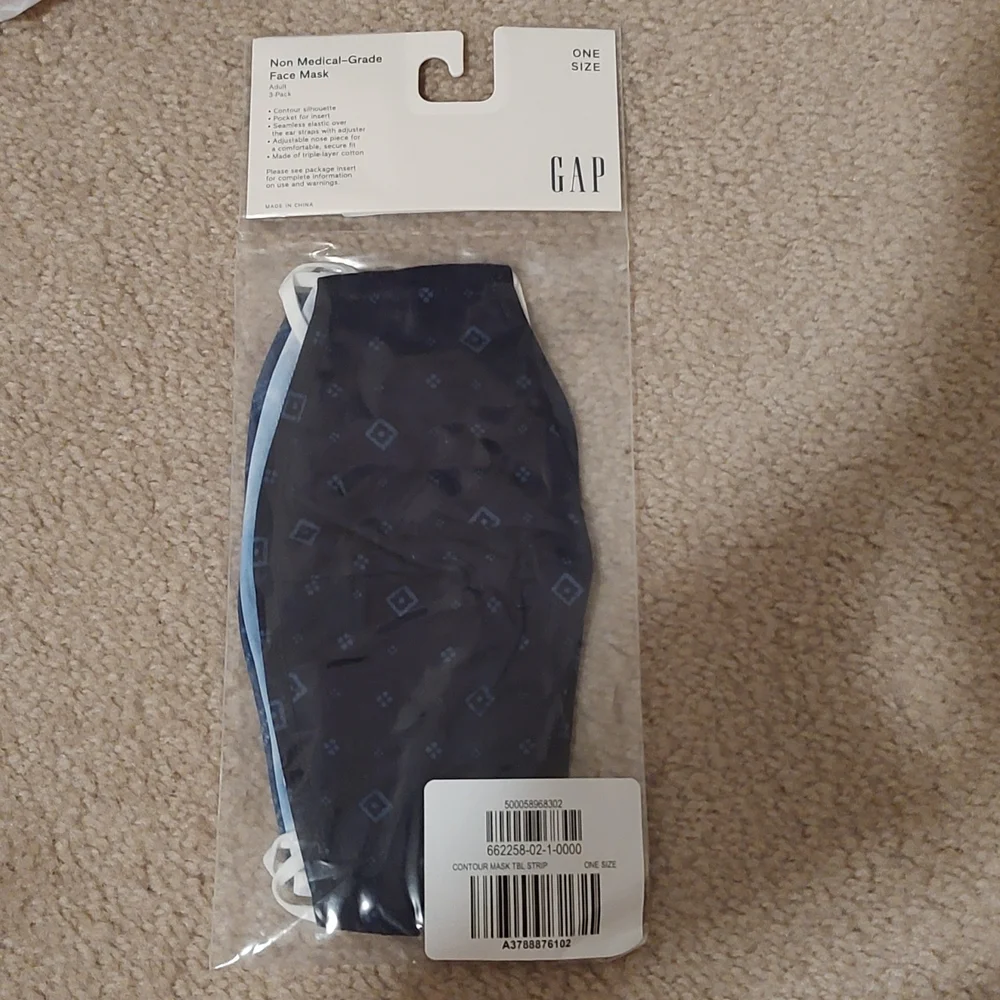 Gap 3pk Contour Facemasks